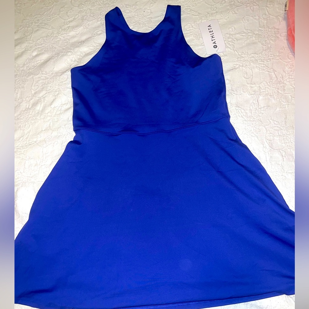 NWT ATHLETA CONSCIOUS DRESS SIZE L in LAZURITE BLUE - Picture 2 of 4